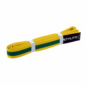 GREEN STRIPE YELLOW BELT