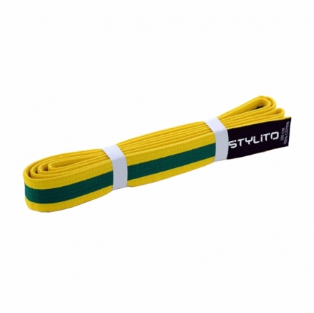 GREEN STRIPE YELLOW BELT