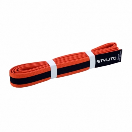 BLACK STRIPE ORANGE BELT