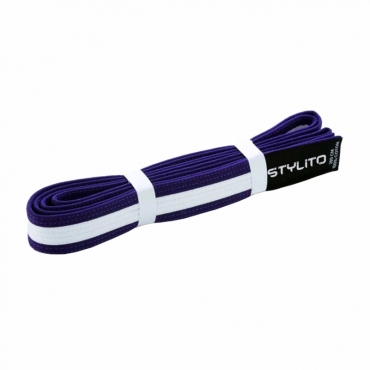 WHITE STRIPE PURPLE BELT