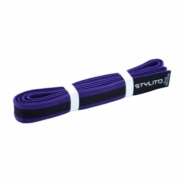 BLACK STRIPE PURPLE BELT